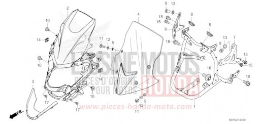 CAPOT AVANT NC750XAP de 2023